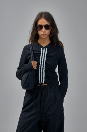 Yohji Yamamoto Fitted Cinch Long Sleeve Shirt