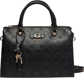 Guess Dita Multi Comp Satchel - Dames - Handtassen - Zwart - ONE Size - Tassen