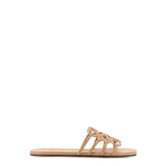 Loewe Petal Anagram Slide - female - Loewe - Sliders - Brown - 8 UK - Shoes