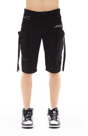 Cult of Individuality Slim Fit Cargo Shorts in Vintage Black at Nordstrom Rack, Size 40
