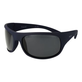 Polaroid Unisex Blue Plastic Sunglasses - One Size