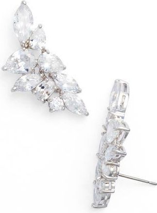 Kenneth Jay Lane Ear Crawlers in Silver at Nordstrom Rack