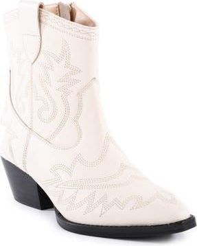 Seychelles Eagle Rock Short Western Boot in Off White Leather at Nordstrom Rack, Size 8.5