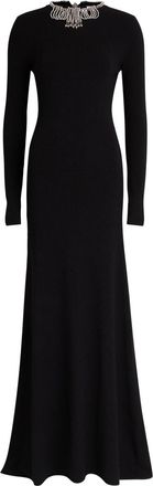 Paco Rabanne Embellished Open-back Gown - Black - S (UK8-10 / S)