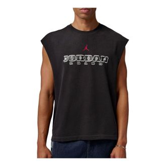 Nike Jordan Air Jordan Brooklyn Sleeveless Muscle T-Shirt Black Gym Red IF3131-010