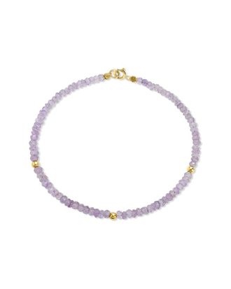 Jewelmak 14K Pink Amethyst Bracelet