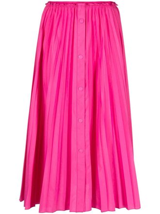 Red Valentino Midi-plooirok - Roze