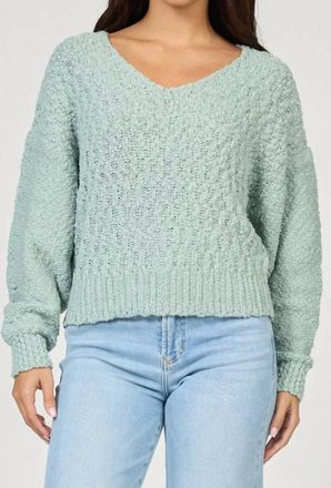 Dear John Denim Lexi Textured Sweater In Mint