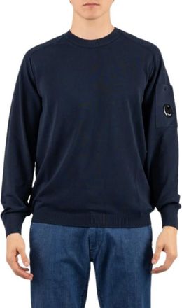 C.P. Company Crew Neck Sweater - Heren - Sweatshirts - Blauw - L - Katoen - Hoodies & sweatvesten