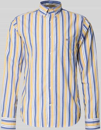 GANT Freizeithemd mit Knopfleiste in Pastellgelb, Größe XXXL