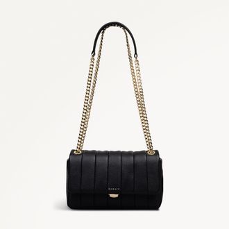 Radley London Black Mini Flapover Cross Body Bag Burton Way SS26 Radley London