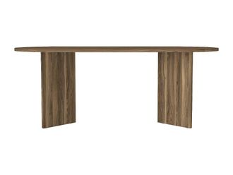 VENTE-UNIQUE.COM Mesa de comedor 8 personas - natural oscuro - topaniawordwrap{70}}