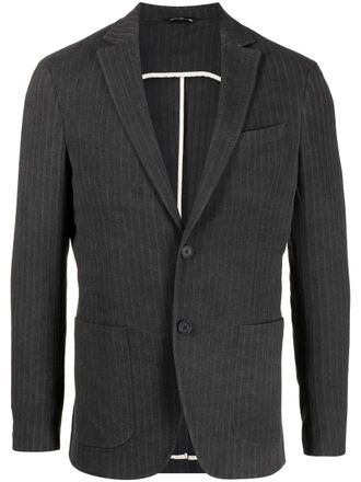 Tonello Blazer monopetto a righe - Grigio