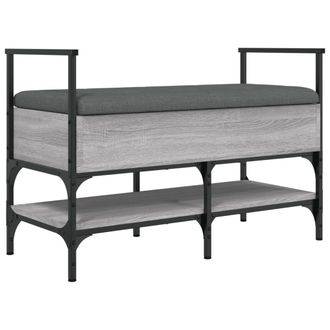 vidaXL Panca Porta Scarpe Grigio Sonoma 85,5x42x57,5 Cm - Vidaxl