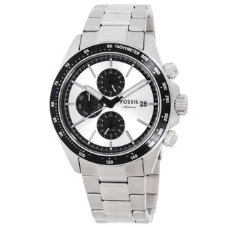 Fossil Autocross Multifunction Quartz Silver Dial Mens Watch FS6124