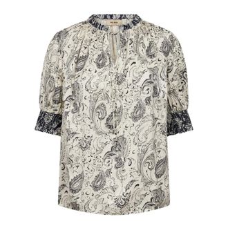 Mos Mosh MOS Mosh - MMVuella LS Blouse - Dames - Blouses & Shirts - Veelkleurig - Maat: XS Viscose