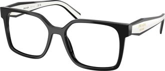 Prada Stijlvolle Bril in Gouden Kleur - Dames - Brillen - Zwart - 54 MM - Accessoires