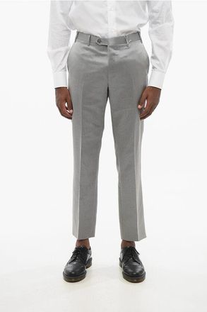 Corneliani Hairline Striped Virgin Wool and Silk CERIM.LEADER Pants size 50