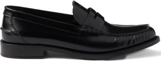 Prada 20mm Brushed-leather Band Loafers