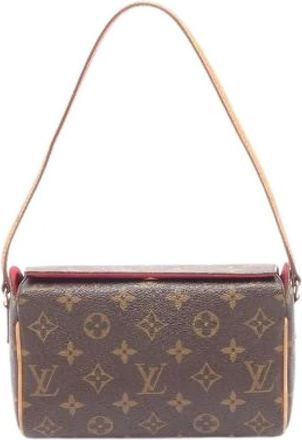 Louis Vuitton Pre-owned Recital Monogram Handtas - Dames - Vintage Schoudertas - Bruin - ONE Size - Leer - Vintage