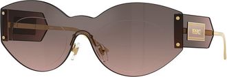 Versace Grey Flash Silver Irregular Ladies Sunglasses VE2276 100258 144