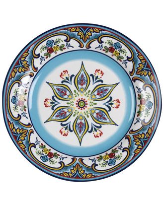 Euroceramica Zanzibar 4Pc Stoneware Dinner Plate Set