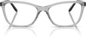 Vogue Eyewear 54mm Butterfly Optical Glasses in Transparent Grey at Nordstrom