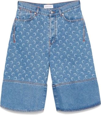 Marine Serre Moonogram-pattern Shorts