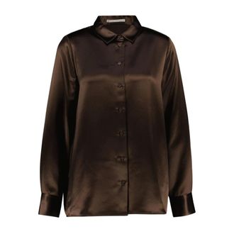 Mercer Amsterdam Hemden - Dames - Blouses & Shirts - Bruin - Maat: M