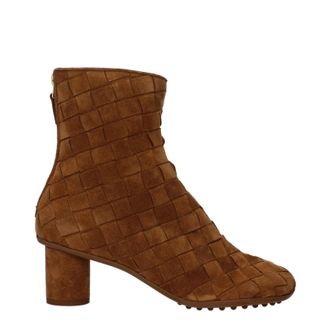 Bottega Veneta Damens Atomic Stiefeletten Wildleder Braun/Karamell