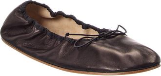 The Row Bow Leather Flat