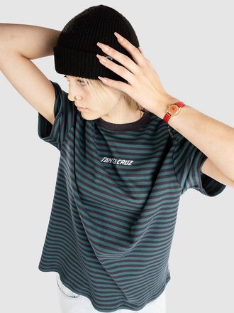 Santa Cruz Strip Emb T-Shirt blauw