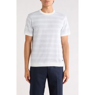 Buffalo Wiam Knit T-Shirt in White Combo at Nordstrom Rack, Size X-Large
