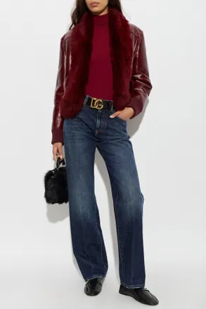 Dolce & Gabbana Jeans With A Vintage Effect, Womens, Navy Blue