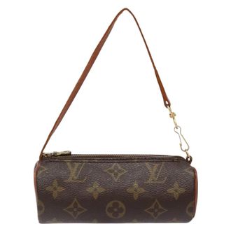Louis Vuitton Papillon Handbag Monogram Canvas Brown Canvas Bag (Pre-Owned)