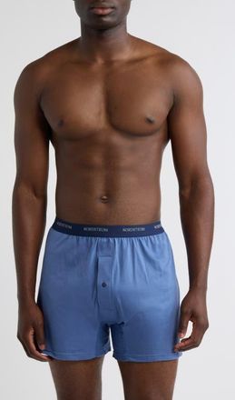 Nordstrom 3-Pack Supima Cotton Boxers in Blue Bijou Multi at Nordstrom, Size Xx-Large