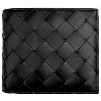 Bottega Veneta Intrecciato Black Leather Wallet (Bi-Fold) (Pre-Owned)