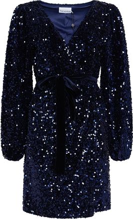 Noella Teagan wikkeljurk in blauw