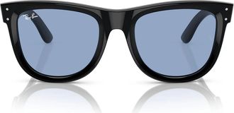 Ray-Ban Sunglasses Rbr0502 S 667772 Wayfarer Reverse Black/Blue Unisex