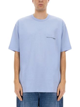 Comme Des Gar&ccedil;ons Light Blue Logo T-Shirt