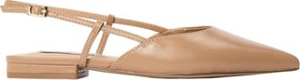 Steve Madden Dames Spencer Leren Slingback Sandalen (Tan)