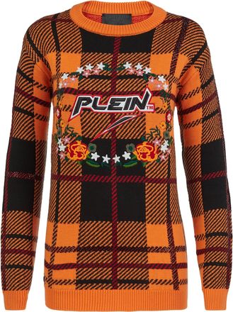 Philipp Plein Pullover Round Neck SS Tartan