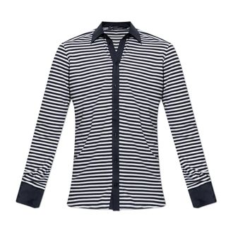 Dolce & Gabbana Overhemden, Heren, Blauw, 2Xl, Katoen, Shirt met streepjespatroon