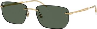 Ray-Ban RB3768 001/71 Mens Sunglasses Gold Size 56