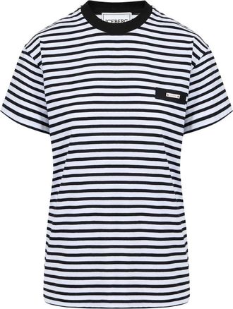Iceberg Gestreept T-shirt van katoenjersey - Dames - T-shirts - Zwart - S - Katoen - Tops