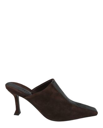 Ferragamo Womens Sophye Suede Mules In Dark Brown