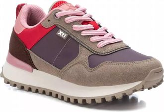 Xti Womens Lace-Up Sneakers In Purple