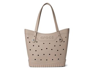 Crocs Medium Tote Tote Handbags Taupe, Synthetic/Textile