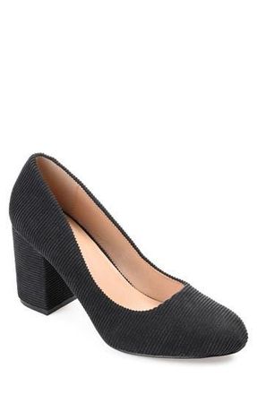 Journee Collection Fai Pump in Black at Nordstrom Rack, Size 11