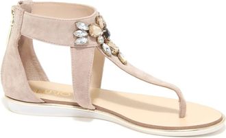 Liu Jo Flat Nico Sandal - Dames - Sandalen - Beige - 35 EU - Su&egrave;de - Schoenen